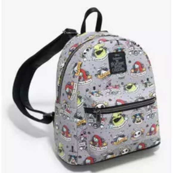 Loungefly The Nightmare Before Christmas Tattoo Art Mini Backpack & Wallet Set - Picture 3 of 9